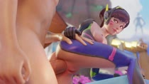 3D Animated Blender D.Va Metssfm Overwatch Sound // 1920x1080 // 2.9MB // webm