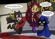 Batgirl DC_Comics ICS Raven Starfire Teen_Titans_Go // 1000x707 // 149.8KB // jpg