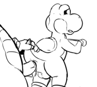 Animated Scoua Super_Mario_Bros Yoshi // 500x450 // 168.0KB // gif