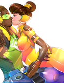 D.Va Lucio Overwatch popsiclebunny // 1000x1294 // 1.1MB // png