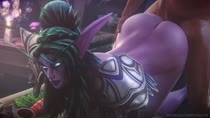 3D Animated Cinema_4D Night_Elf Sound Tyrande_Whisperwind World_of_Warcraft fpsblyck // 1280x720 // 11.7MB // webm