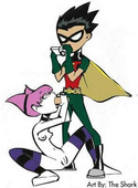 Animated DC_Comics Jinx_(Teen_Titans) Robin Teen_Titans // 294x400 // 172.5KB // gif