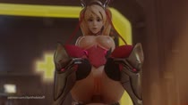 3D Animated Blender Mercy Overwatch darkhole // 1920x1080 // 7.0MB // mp4
