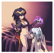 Animated Fire_Emblem Fire_Emblem_Awakening Robin_(Fire_Emblem) Tharja kyrieru // 414x408 // 2.8MB // gif