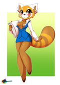 Aggressive_Retsuko Retsuko rainbowscreen // 2120x3000 // 1.3MB // png