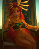 Logan_Cure Riju The_Legend_of_Zelda_Breath_of_the_Wild gerudo // 3462x4367 // 860.6KB // jpg