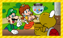 Koopa_Troopa Luigi Mario_Party Princess_Daisy Super_Mario_Bros The_Moss-Man // 1650x1000 // 1.1MB // png