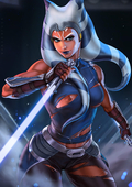 Ahsoka_Tano Star_Wars Togruta dandonfuga // 3508x4961 // 1.0MB // jpg