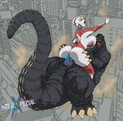 Godzilla Rule_63 Ultraman interxpecial // 4096x3991 // 1.4MB // jpg