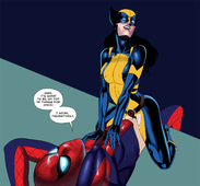 Hors_(Artist) Laura_Kinney Marvel Peter_Parker Spider-Man Spider-Man_(Series) Wolverine X-23 // 1642x1523 // 836.7KB // jpg