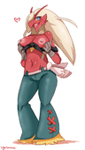 Blaziken_(Pokémon) LightSource Pokemon // 850x1500 // 487.6KB // png