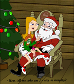 Candace_Flynn Christmas Lenc Phineas_and_Ferb Santa_Claus // 902x1020 // 550.1KB // jpg