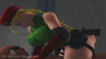 3D Animated Cammy_White Street_Fighter Street_Fighter_V // 1280x720 // 4.2MB // gif