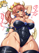 Bowser_Peach Bowsette Peachette Princess_Peach Super_Mario_Bros // 880x1200 // 405.2KB // jpg