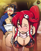 Animated Gmeen Gurren_Lagann Yoko_Littner // 545x667 // 988.2KB // gif