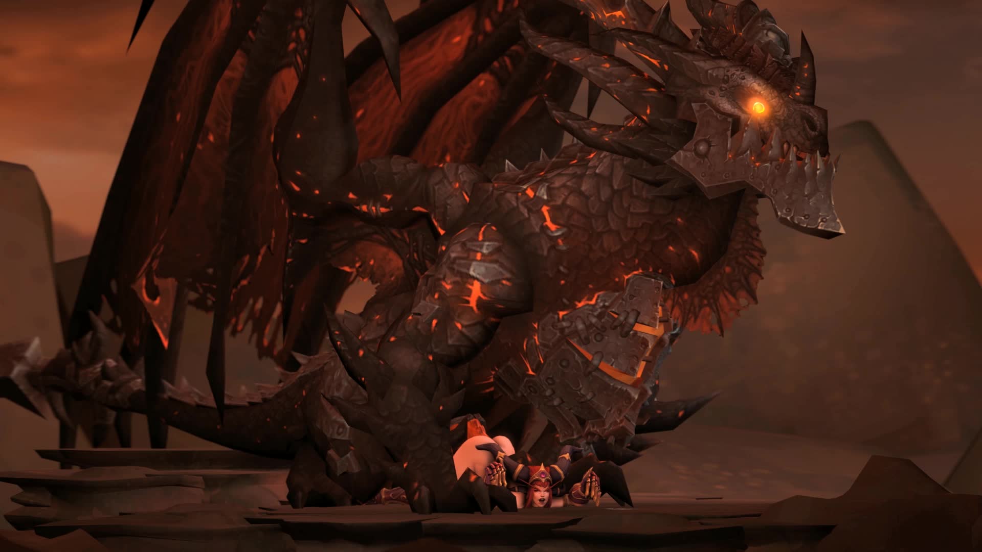 3D Alexstrasza Animated Deathwing SANTALOL Sound World_of_Warcraft // 1920x1080 // 9.6MB // webm