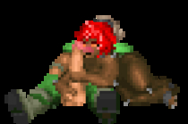 Animated Doom Doomguy Imp pixel // 272x180 // 37.2KB // gif