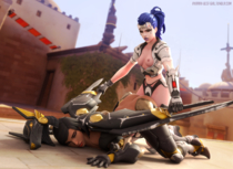 Overwatch Pharah Widowmaker pharahbestgirl // 1920x1400 // 2.5MB // png