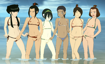 Anaxus Avatar_The_Last_Airbender Azula Katara Mai Suki Toph_Beifong Ty_Lee // 3272x2000 // 801.4KB // jpg