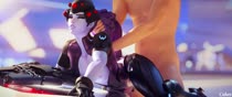 3D Animated Blender Overwatch Widowmaker cakeofcakes // 1920x810 // 8.3MB // mp4