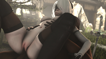 3D Android_2B Nier Nier_Automata Source_Filmmaker dinoboy555 // 1280x720 // 842.8KB // png