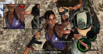 Chris_Redfield Resident_Evil Sheva_Alomar yourenotsam // 3000x1569 // 2.9MB // jpg