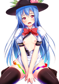 Tenshi_Hinanawi Touhou_Project // 705x1000 // 536.2KB // jpg