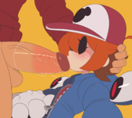 Animated CaptainKirb Peacock Skullgirls // 700x622 // 392.8KB // gif