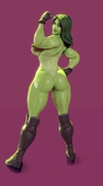 3D Blender Crisisbeat Marvel_Comics She-Hulk_(Jennifer_Walters) // 750x1361 // 43.8KB // jpg