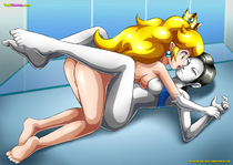 Crossover Princess_Peach Super_Mario_Bros Super_Smash_Bros. Wii_Fit Wii_Fit_Trainer YuriHaven.com // 1837x1300 // 610.9KB // jpg