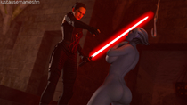 3D Asari Blender Liara_T'Soni Mass_Effect Rey Star_Wars Star_Wars:_The_Force_Awakens justausernamesfm // 1920x1080 // 1.2MB // png