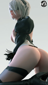 3D Android_2B Blender Nier Nier_Automata Wunder // 1080x1920 // 473.5KB // jpg