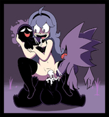 Gastly_(Pokémon) Hex_Maniac Hex_Maniac_(Trainer_class) Huntail_(Pokemon) Pokemon // 1000x1071 // 329.6KB // jpg