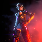 3D Blender Overwatch Widowmaker audiodude // 3840x3840 // 2.7MB // jpg