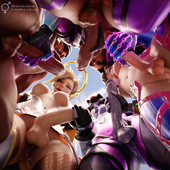 3D Blender D.Va JustFuta Mercy Overwatch Pharah Sombra Widowmaker // 1152x1152 // 395.4KB // jpg