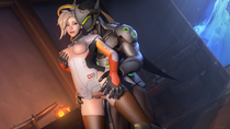 3D Alvarina Genji Mercy Overwatch // 1920x1080 // 1.5MB // png