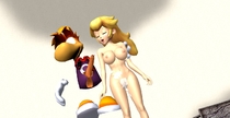 Crossover Princess_Peach Rayman Super_Mario_Bros XNALara residentlover2 // 1366x705 // 184.8KB // jpg
