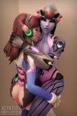 3D Animated Blender D.Va Overwatch Widowmaker Xordel // 800x1200 // 6.0MB // webm