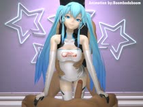 3D Animated Hatsune_Miku SSAWNDS Sound Vocaloid boombadaboom // 1440x1080 // 10.3MB // webm