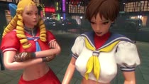 3D Animated Juri_Han Karin_Kanzuki Sakura_Kasugano Sound Street_Fighter neroupii // 1280x720 // 34.2MB // webm