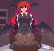 Animated Koakuma Namako8982 Touhou_Project // 600x563 // 7.2MB // gif