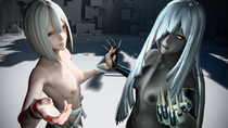 Blender Initial_A Marie_(Nier) Nier Yurie // 3840x2160 // 9.2MB // png