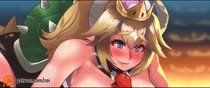 Animated Bowser_Peach Bowsette Peachette Princess_Peach Soi Super_Mario_Bros // 1278x540 // 11.1MB // webm