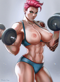 Overwatch Zarya dandonfuga // 3654x4961 // 5.0MB // jpg