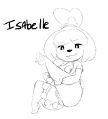 Animal_Crossing Isabelle whackyscissors // 1280x1410 // 310.7KB // png