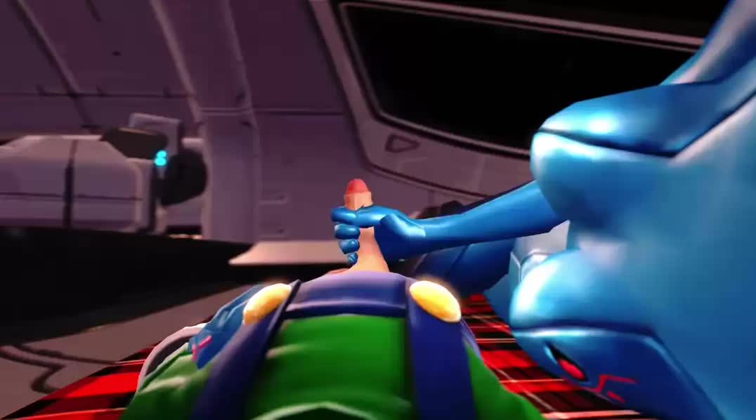 3D Animated FalcoSFM Luigi Samus_Aran Sarah_Bryant // 1076x598 // 338.3KB // webm