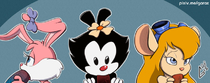 Animaniacs Babs_Bunny Dot_Warner Gadget_Hackwrench Garabatoz Looney_Tunes // 851x338 // 85.0KB // jpg