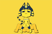 Animal_Crossing Animal_Crossing_Boy Animated Ankha minus8 // 1076x715 // 7.8MB // gif