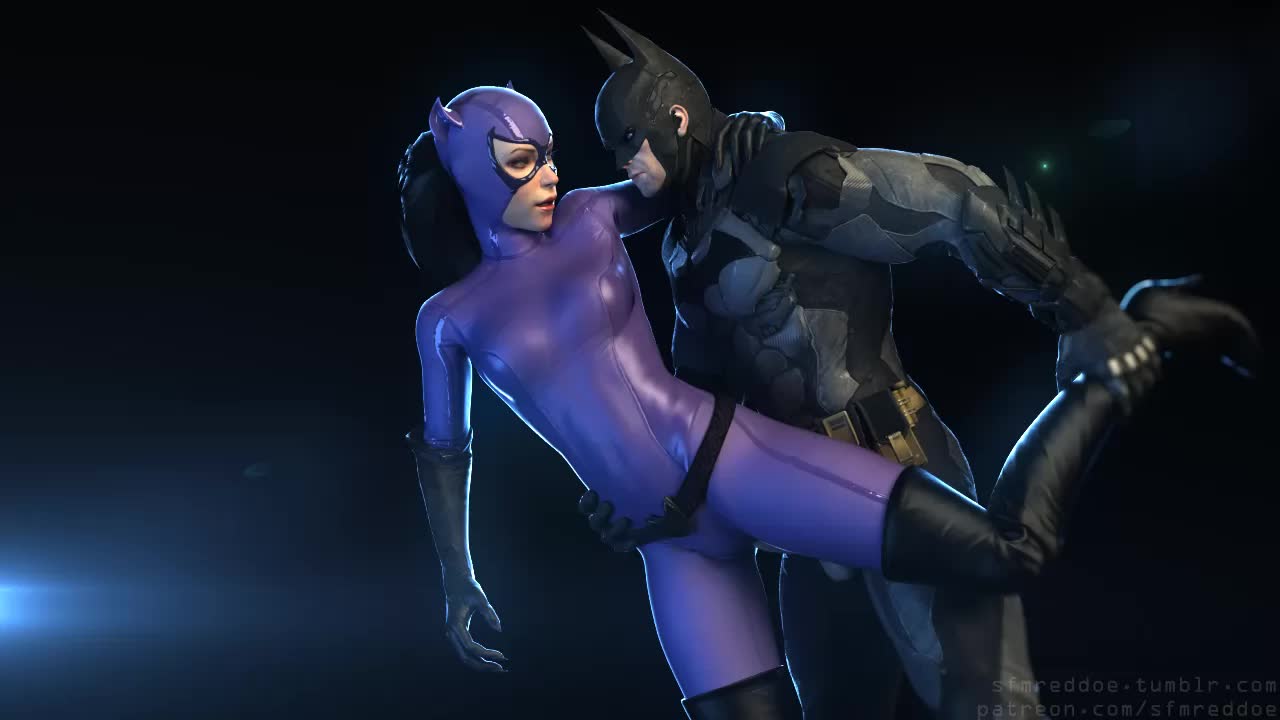 3D Animated Batman_(Bruce_Wayne) Batman_Arkham_Knight Catwoman DC_Comics RedDoe // 1280x720 // 112.2KB // webm