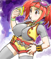 Dinosaur_King Malm_Tatsuno Zoe_Drake // 600x690 // 386.0KB // png